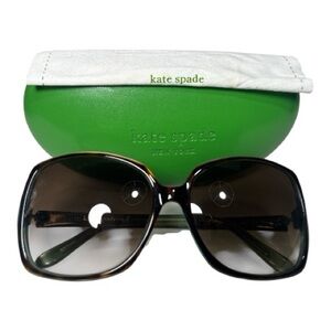 Kate Spade Sunglasses Tortoiseshell and Teal with Brown Lenses GUC!